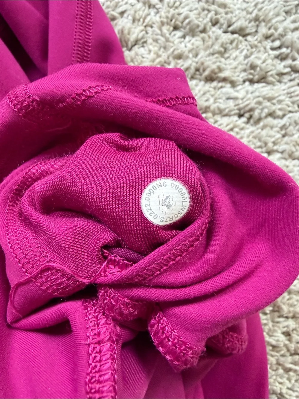 lululemon athletica Women’s Raspberry/Pink Athletic Leggings - Picture 5 of 5